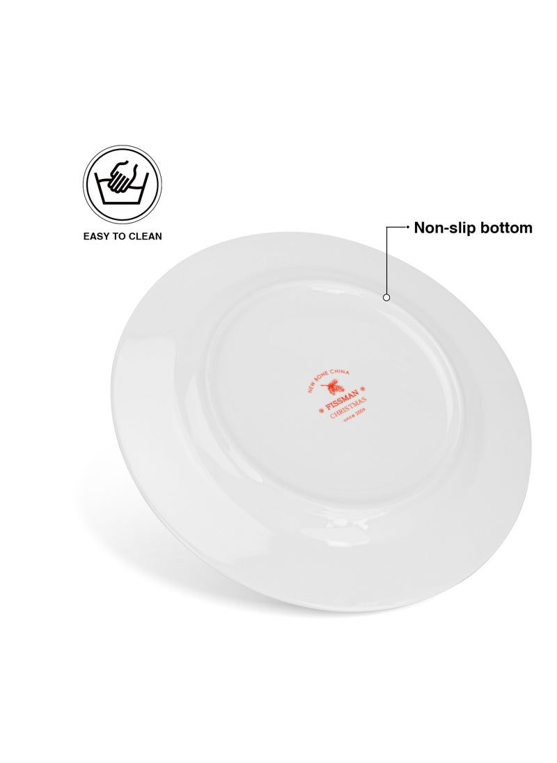 2-Piece Dinner Plate 19.5cm, Christmas Holiday Season Collection Dinnerware