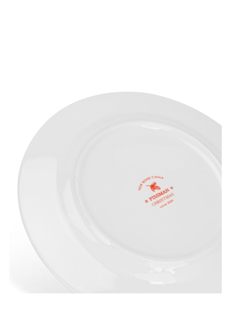2-Piece Dinner Plate 19.5cm, Christmas Holiday Season Collection Dinnerware