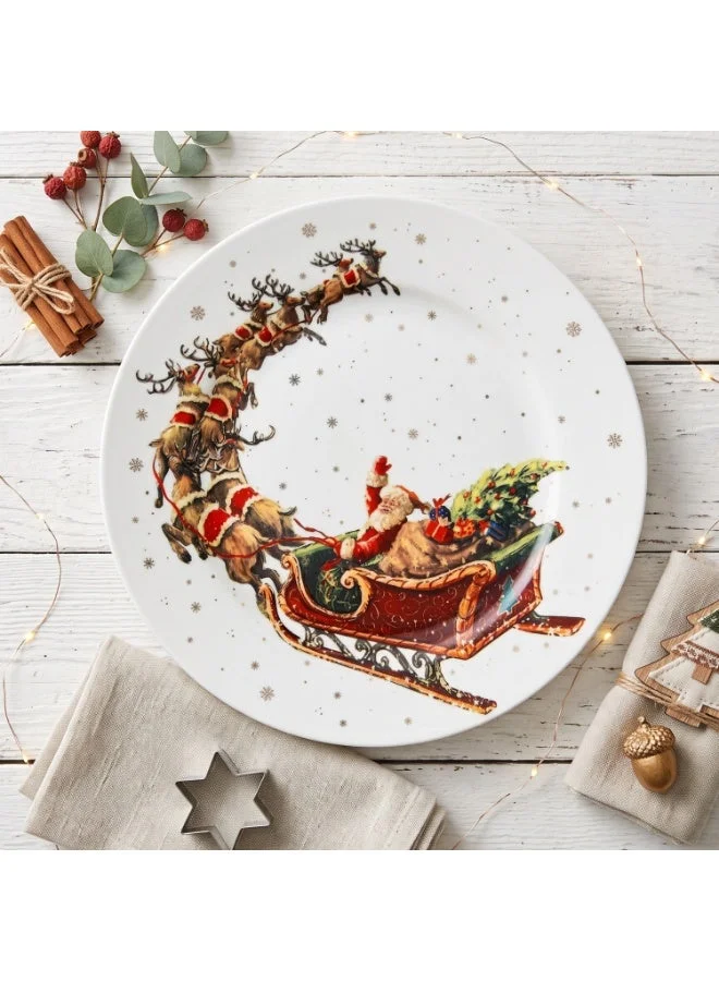 2-Piece Dinner Plate 19.5cm, Christmas Holiday Season Collection Dinnerware