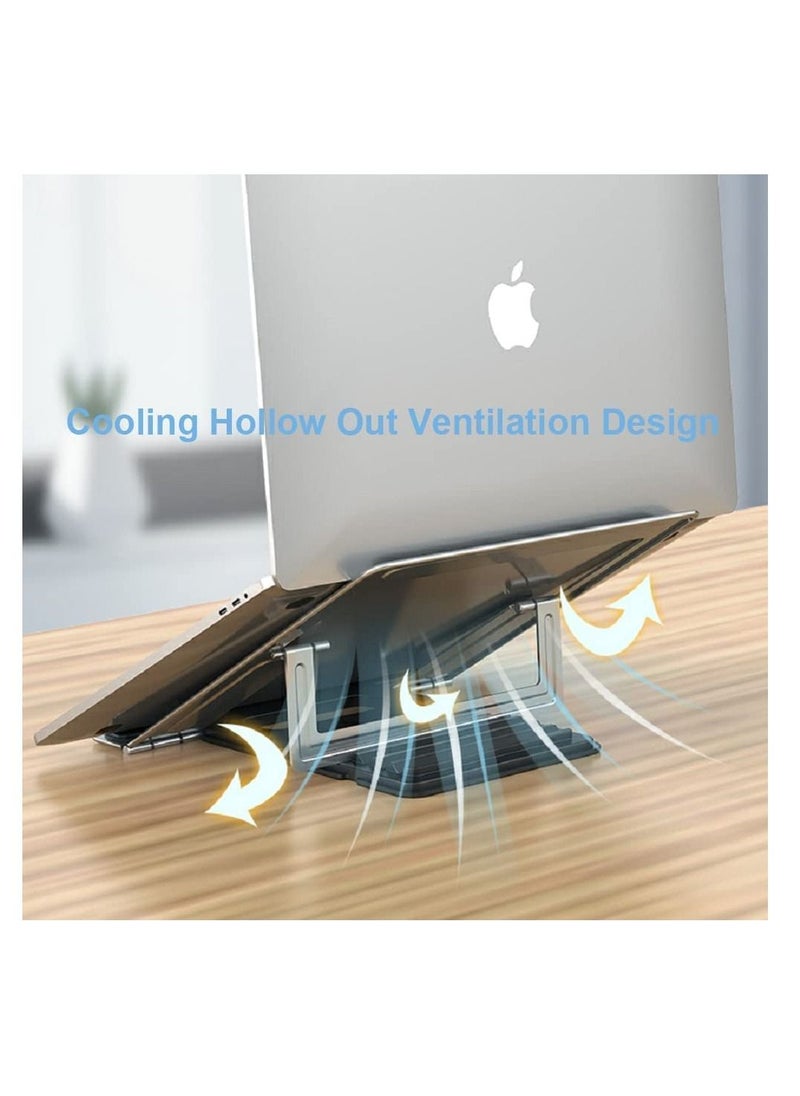 Y&D - Laptop Stand-Ventilated Adjustable Computer Holder Desktop Notebook Stand for MacBook Air Pro, Dell XPS, Fits up to 13-16'' - Image 1