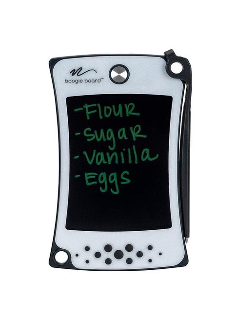 Jot Pocket Writing Tablet - Includes Small 4.5 in LCD Writing Tablet, Instant Erase, Stylus Pen and Built-in Kickstand, Gray