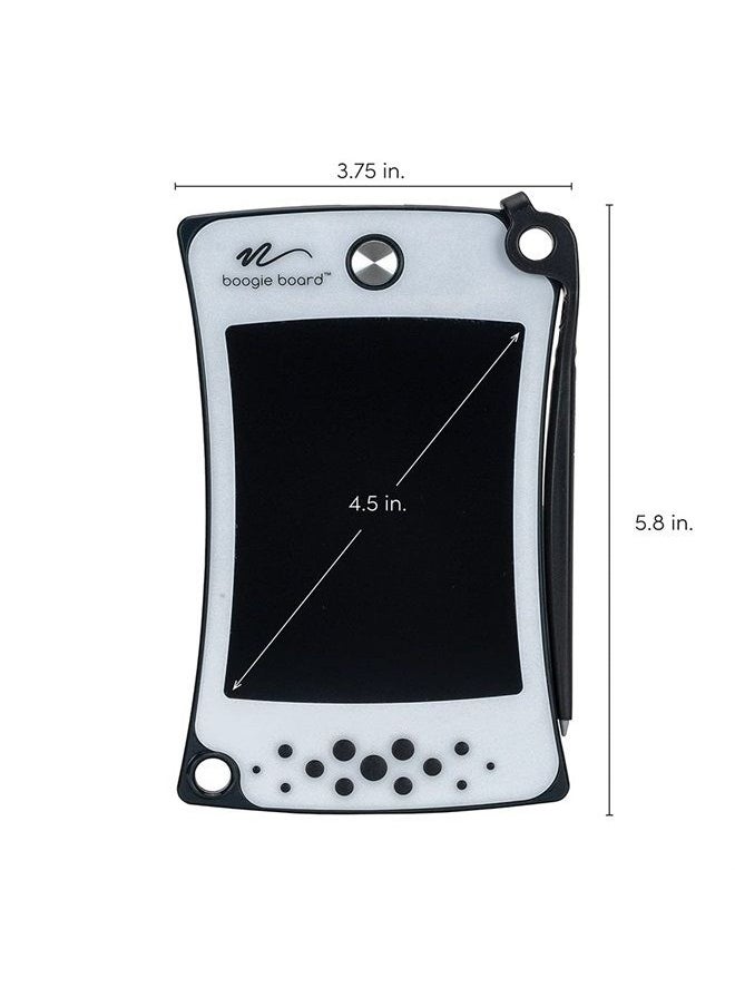 Boogie Board Jot Pocket Writing Tablet - Includes Small 4.5 in LCD Writing Tablet, Instant Erase, Stylus Pen and Built-in Kickstand, Gray  - Image 2