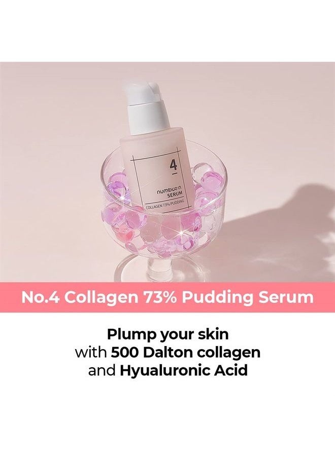 numbuzin No.4 Collagen 73% Pudding Serum | Wrinkle Care, Aging Dull Skin, Brightening, Elastin, Hyaluronic Acid, Niacinamide | Korean Skin Care for Face, 1.69 fl oz  - Image 2