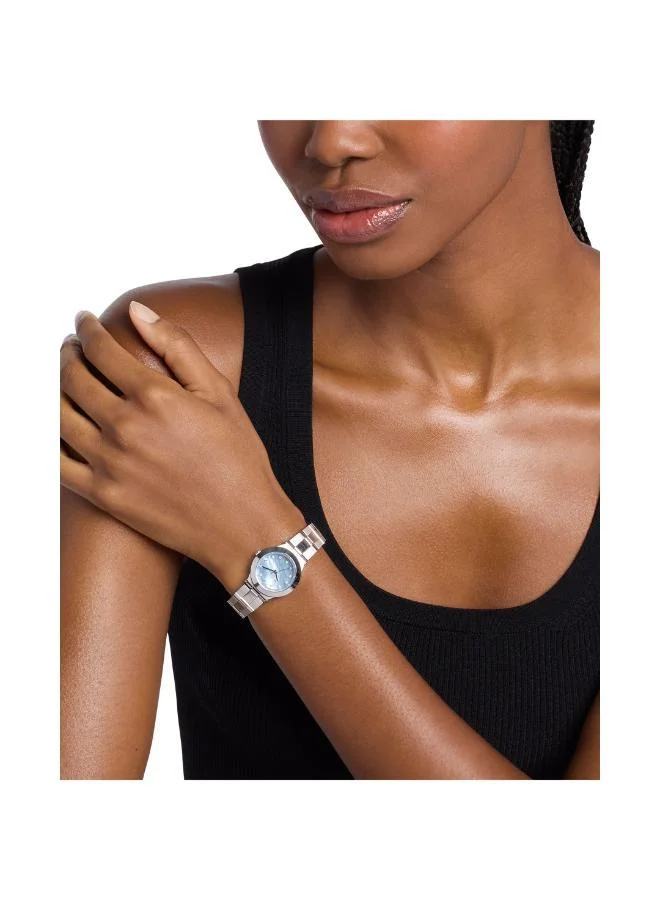 مايكل كورس MK7569 Mother of Pearl Dial Analog Watch, Stainless Steel Metal Bracelet