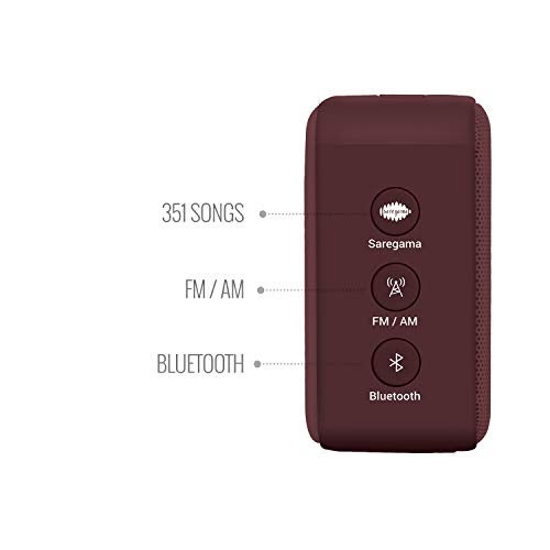 Carvaan Mini 2.0 Wireless, Auxiliary, USB, Bluetooth Bookshelf Speaker (Terracotta Brown) - Image 3