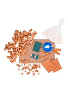 Teifoc Brick Construction Toy Set - TEI 51 - Starter House Cottage - Build With Real Bricks & Cement - 110pcs - 6+ Years  - Image 3