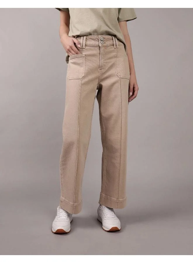 امريكان ايجل AE High-Waisted Stovepipe Crop Pant