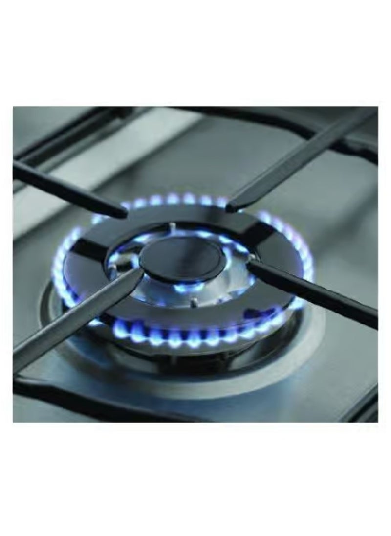 ZANUSSI Zanussi Freestanding Gaz Cooker – 4 Burners, Stainless Steel, 60cm – ZCG61296XA  - Image 3