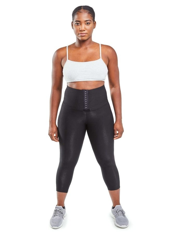 Sweat Shaper Cinch Leggings, High-Waist Compression Slimming Cinch Sauna Leggings, Tummy Control, Body Sculpting Yoga Pants - Image 4