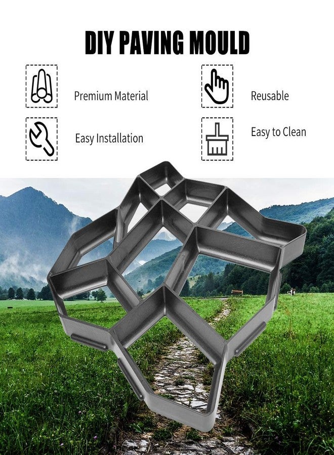 ARKIT DIY Plastic Path Maker Mold, Reusable Patio Walkway Moulds/Road Garden Decor/Paving Mold/Path Mate Concrete Mold Plastic DIY Path Maker(32 x 32 x 3.5 Cm -1 Pcs) - Image 3
