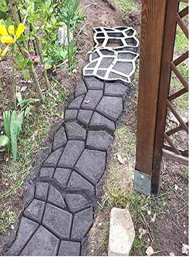 ARKIT DIY Plastic Path Maker Mold, Reusable Patio Walkway Moulds/Road Garden Decor/Paving Mold/Path Mate Concrete Mold Plastic DIY Path Maker(32 x 32 x 3.5 Cm -1 Pcs) - Image 4