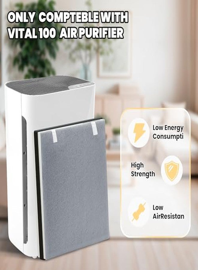 Improvedhand Vital 100 Replacement Filter for LEVOIT Air Purifier, 3-in-1 Pre, H13 High-Efficiency Activated Carbon Filtration System, Replace Part # Vital 100-RF, Pack of 2, By Improvedhand - Image 4