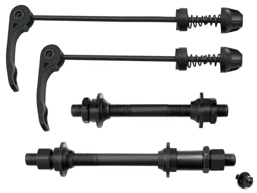 Freefly Free-fly MTB Quick Release Bicycle Hub, Road Mountain Bike Front & Rear Axle Hollow Shaft Set with Standard Spacing (1 Pair, 4 Piece) - Image 1