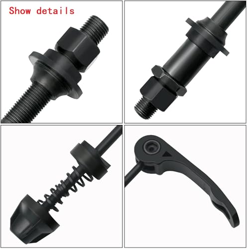 Freefly Free-fly MTB Quick Release Bicycle Hub, Road Mountain Bike Front & Rear Axle Hollow Shaft Set with Standard Spacing (1 Pair, 4 Piece) - Image 3