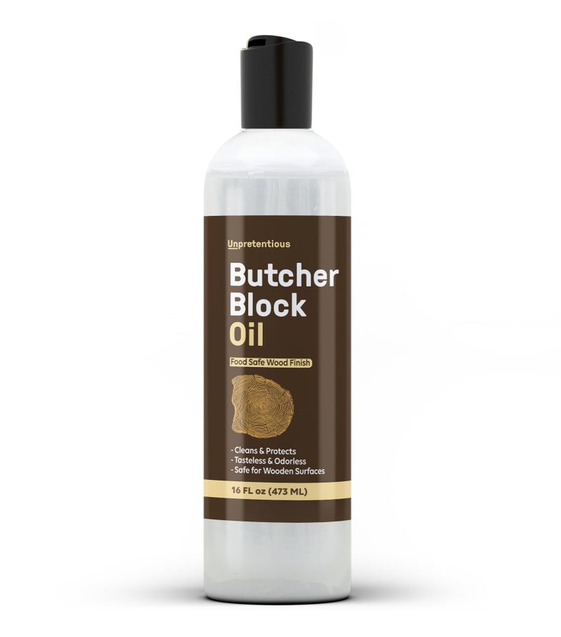 Unpretentious Butcher Block Oil 16 fl oz Safe for Butcher Blocks Cutting Boards Countertops  Wood Utensils