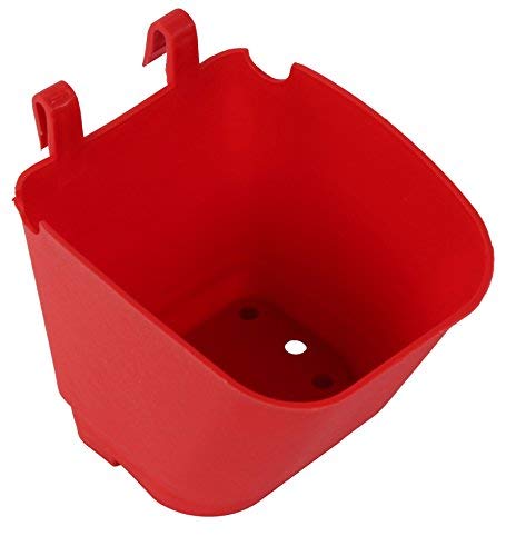 CAPPL Plastic Vertical Garden - Wall Hanging Pot (12.5 cm, 25 Pots, Red) - Image 4
