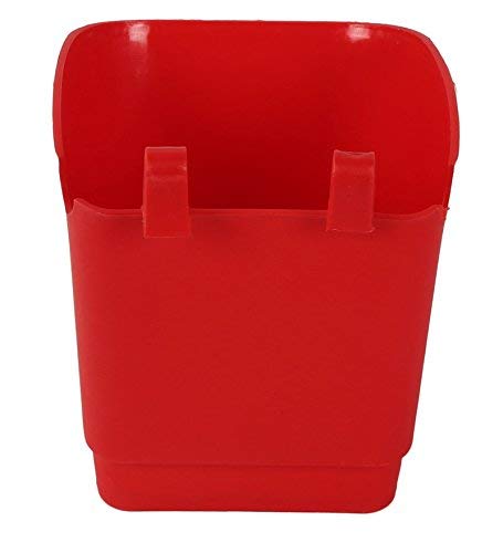 CAPPL Plastic Vertical Garden - Wall Hanging Pot (12.5 cm, 25 Pots, Red) - Image 3