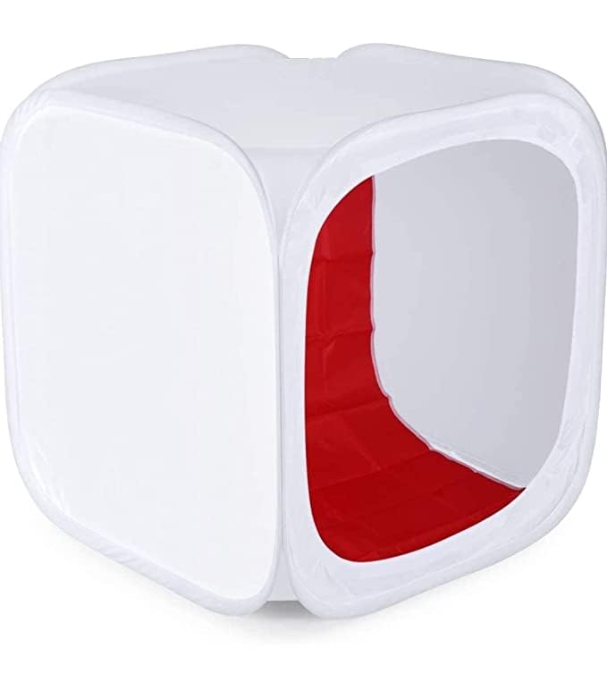 MVPRO Portable Photo Studio Shooting Tent Light Cube Diffusion Soft Box Kit with 4 Colors Backdrops (Red Blue Black White) for Photography (60 x 60 Cloth Tent) - Image 2