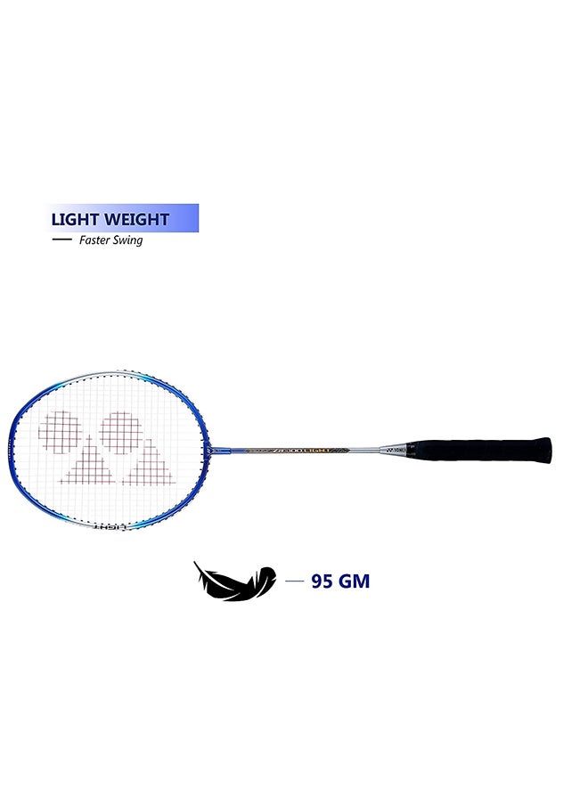 Yonex Yonex ZR 100 Light Aluminum Badminton Racquet Strung, Grip Size G4 (Blue)  - Image 3