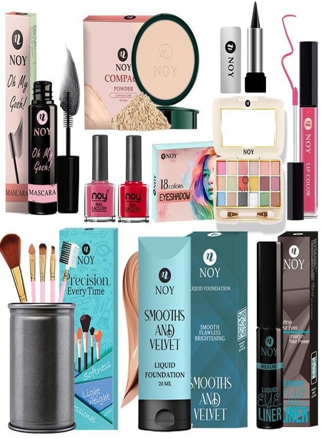 NOY Complete Makeup Kit for All Skin Types Offers All The Essentials For Achieving Beautiful Makeup Every Day Pack of 14 pcs #230 - Image 2