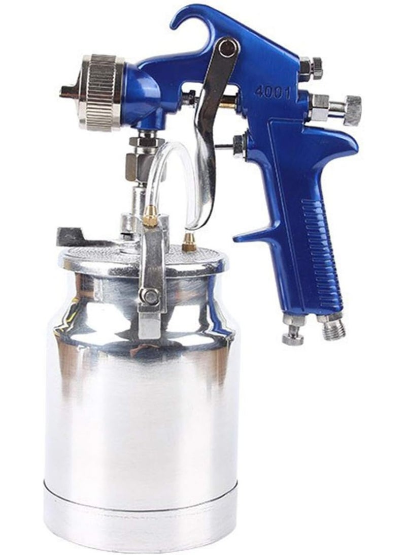 HVLP 4001 Spray Gun with Cup - Blue Handle 1.7mm Nozzle - Image 1