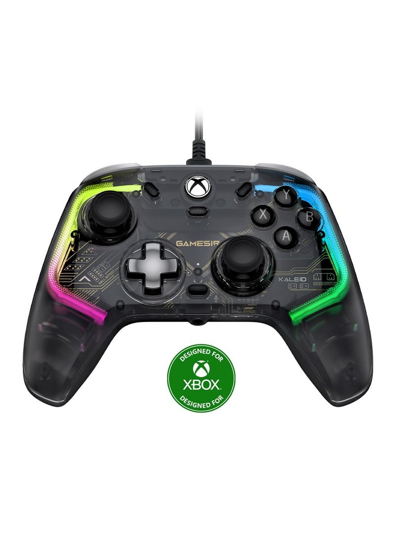 general GameSir Kaleid Wired Controller for Xbox Series X|S, Xbox One,Windows 10/11  Steam, Plug and Play Gaming Gamepad, Transparent Video Game Controller with Hall Effect Joysticks/Hall Trigger - Image 1