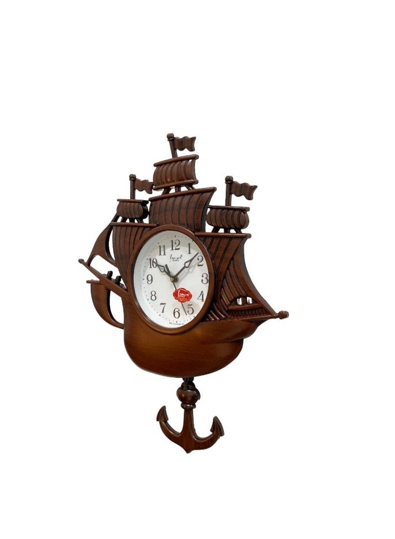 Siddharth Quartz Clock Exclusive Ship Wall Clock for Bedroom and Office - Image 3