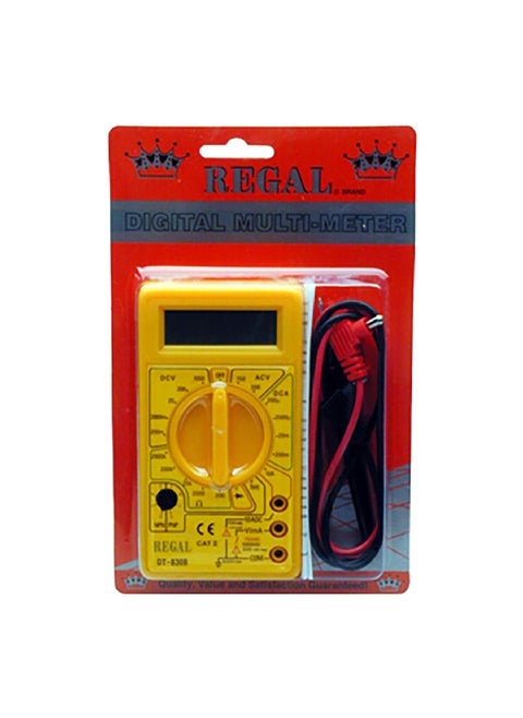 220V Multifunction Digital Multi-Meter Multicolour 14.2 x 20.2 x 3.6 cm 99081