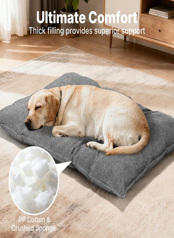 Veehoo Indestructible Dog Bed for Crate, Chew Proof Dog Crate Pad with Reinforced Corners, Small Washable Chew Resistant Pet Mat for Kennel, 24" x 18" - Image 4