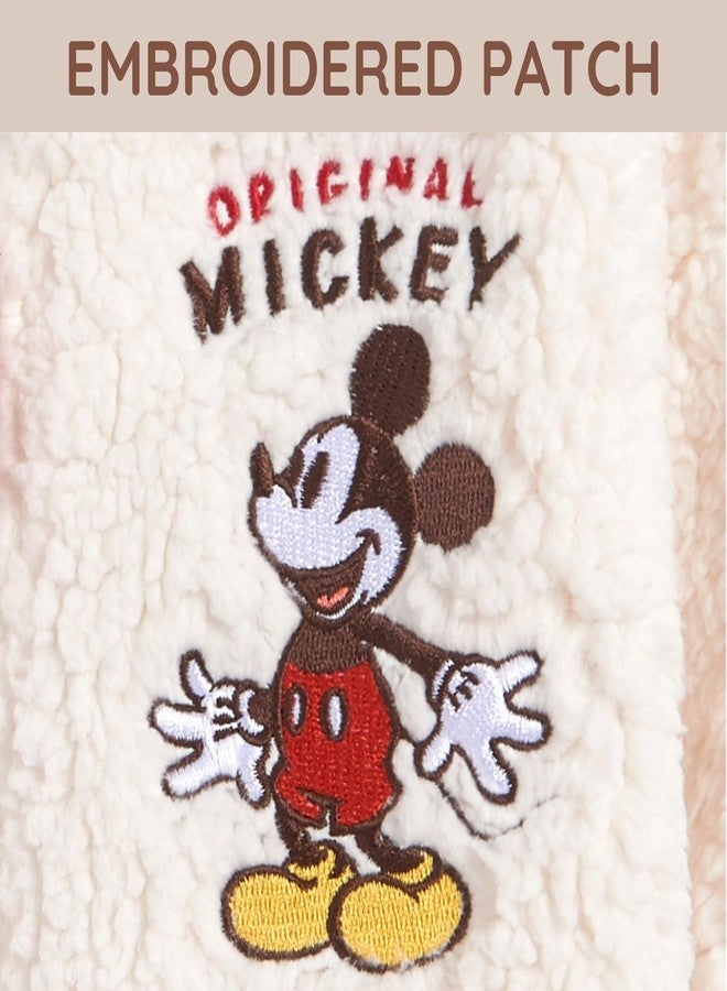 Disney Mickey Mouse Pluto Infant Baby Boys Cozy Sherpa Zip Up Hoodie White 12 Months - Image 2