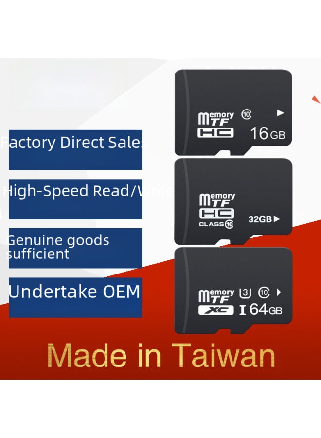 8gb Memory Card 16gb Tf Card 32gb Phone 128gb Camera 64gb Surveillance Dash Cam 4g-Capacity:32GB-C10 High Speed Card - Image 1