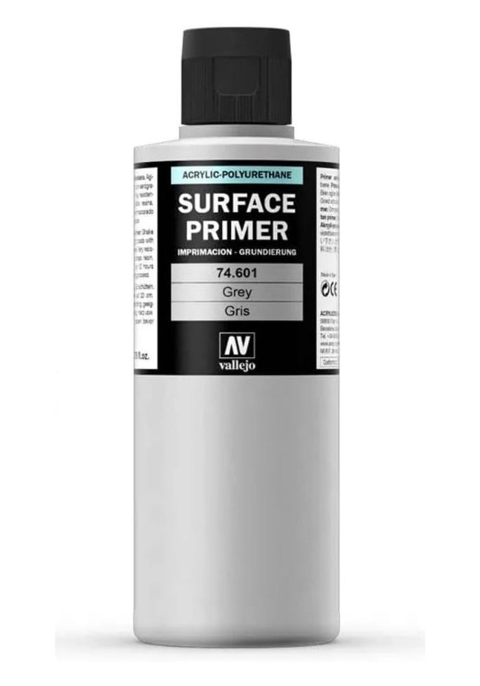 Vallejo Model Color 200 ml Acrylic Polyurethane Primer - Grey - Image 2