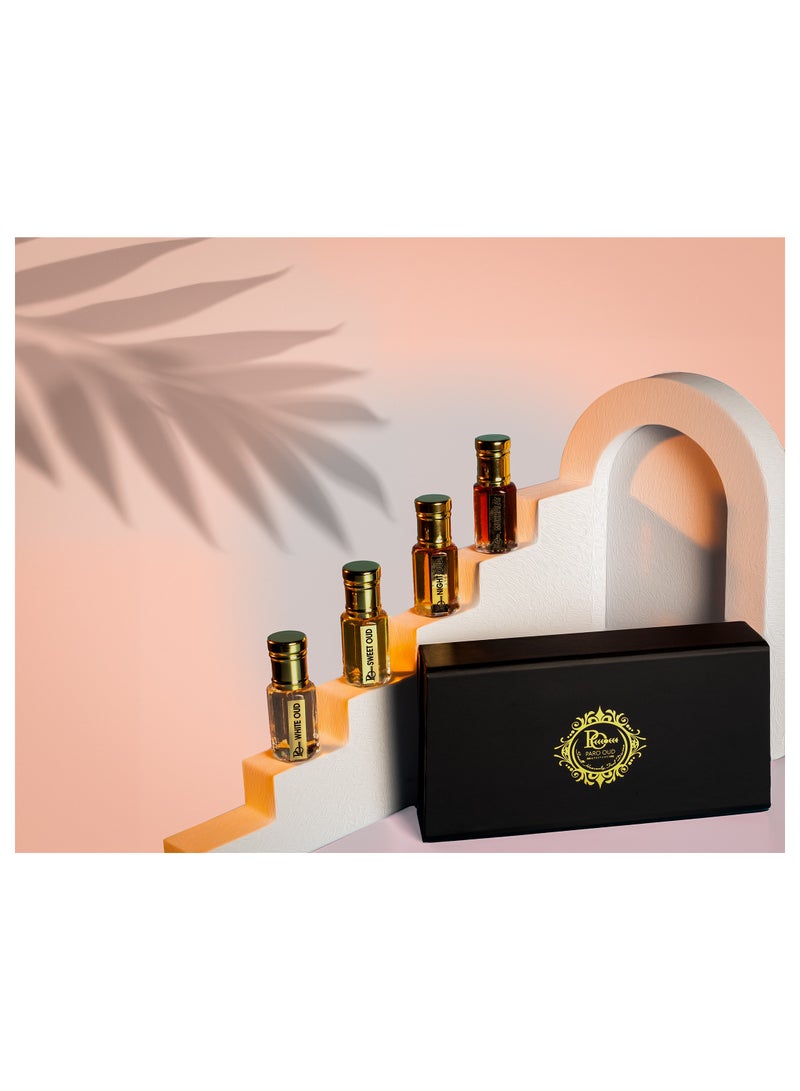 PARO OUD Attar collection (4 pcs) I PARO OUD I MADE IN UAE I GIFT ATTAR I Winter ATTAR I Autumn/Winter Collection I Seasonal ATTAR I Wedding  ATTARS I All-day Wear I oil with long-lasting scent - Image 4