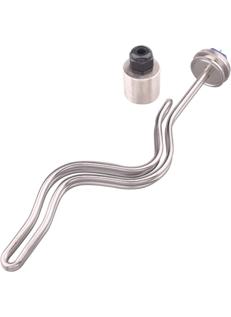 DERNORD DERNORD 15 Inch OD505mm Triclamp Ripple Heating Element Electric Immersion Water Heater 6500W 240V  - Image 1