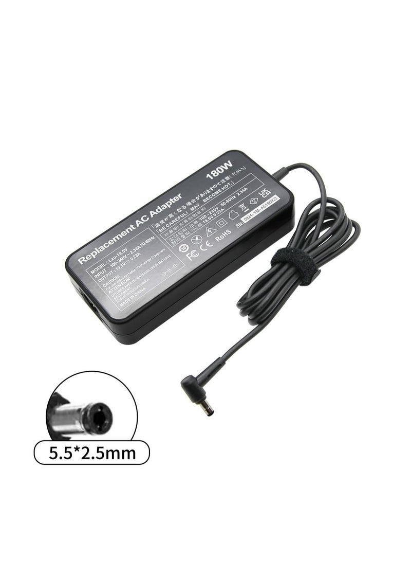 Terabyte 180W UK Plug Charger AC Adapter For A-sus 19.5V 9.23A 5.5x2.5mm for G75 G75VW GL502VT GL502V G75VX GL502 FX505GM FX705GD 0A001-00260100 ADP-180HB D ADP-180MB F for MSI GF65 MSI G GL66 - Image 1