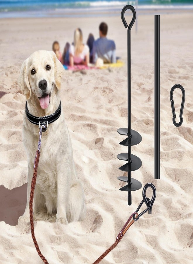 Bigmeta Dog Tie Out Stake for Dogs Up to 250 lbs - Heavy Duty Dog Camping Yard Park Beach Essentials Accessories for All Cable Leash Chain - Image 1