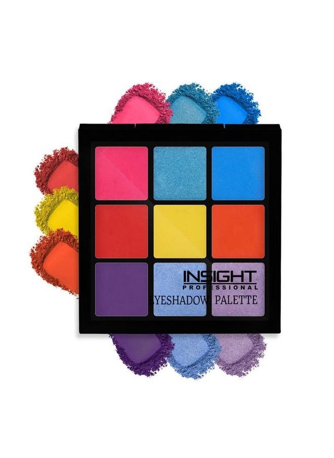 Insight - Cosmetics 9 Color Eyeshadow Pallate Powder |Matte|Shimmer|Beginner Friendly And Long Lasting Eye Shadow Palette|Long Wearing And Easily Blendable Eye Makeup Palette, Es115-Color Pop, Multicolor - Image 1
