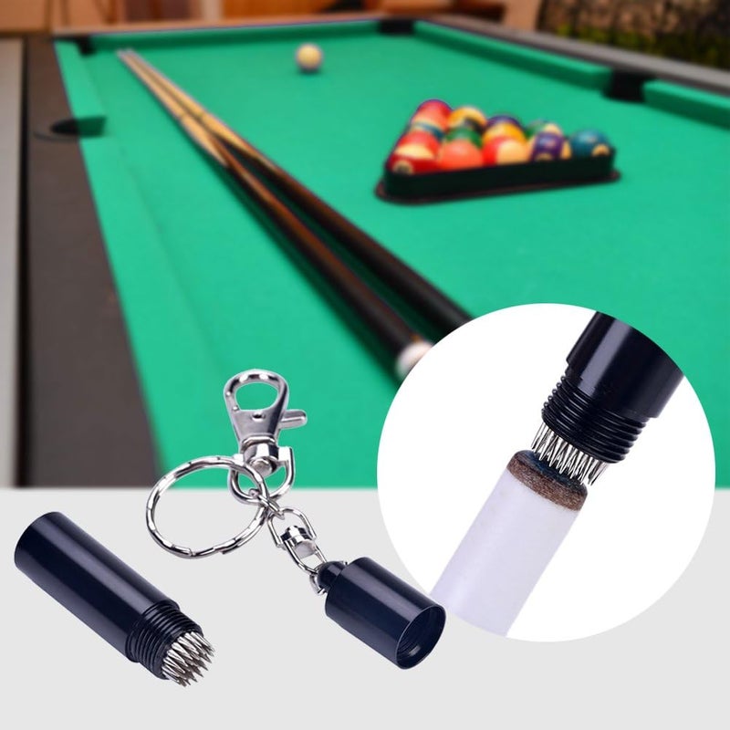 woobles Billiard Cue Tip Pick, Portable Billiard Pool Snooker Stick Shaper Keychain Design Cue Tip Pick Pricker Replacement Tool- - Image 3