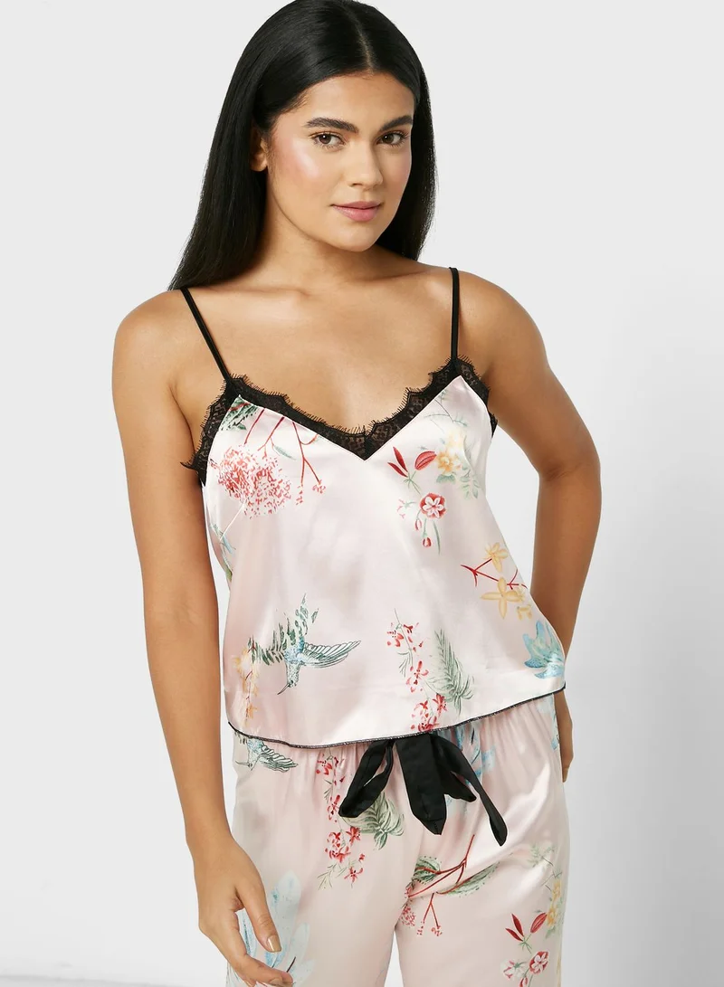 ELLA Printed Cami & Pants Pyjama Set