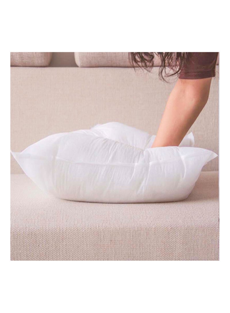 حشو وسادة وسادة مربعة (مجموعة من قطعتين) 450 جرام ألياف ناعمة ، غطاء غير منسوج مناسب للديكور المنزلي مثل الأسرة والمقاعد والأرائك وما إلى ذلك (18 * 18 بوصة) (2) - Image 5