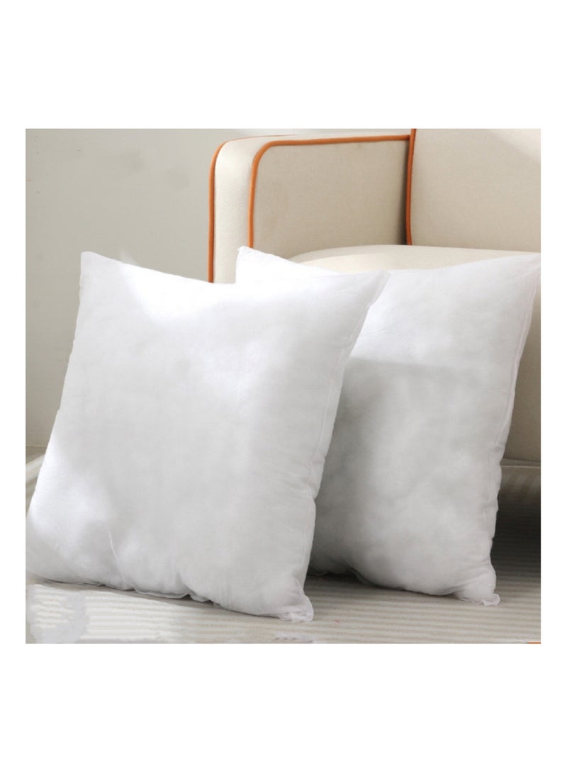 حشو وسادة وسادة مربعة (مجموعة من قطعتين) 450 جرام ألياف ناعمة ، غطاء غير منسوج مناسب للديكور المنزلي مثل الأسرة والمقاعد والأرائك وما إلى ذلك (18 * 18 بوصة) (2) - Image 4