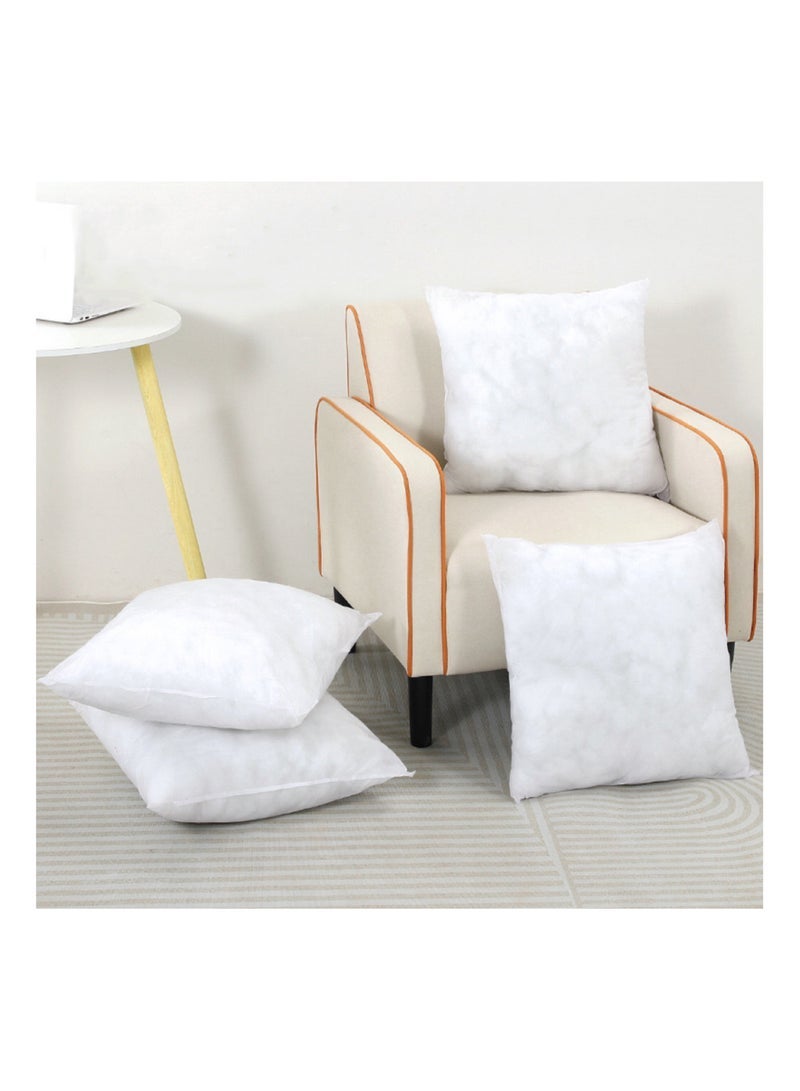 حشو وسادة وسادة مربعة (مجموعة من قطعتين) 450 جرام ألياف ناعمة ، غطاء غير منسوج مناسب للديكور المنزلي مثل الأسرة والمقاعد والأرائك وما إلى ذلك (18 * 18 بوصة) (2) - Image 3