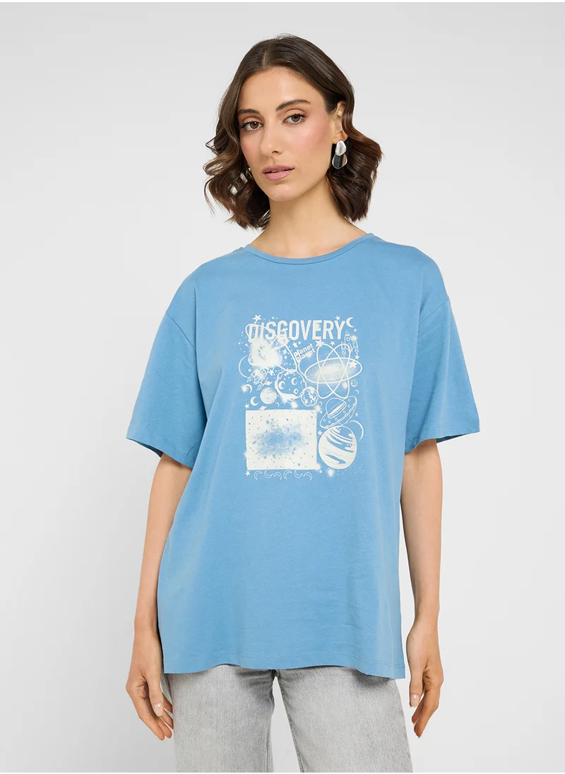 trendyol Crew Neck Oversized T-Shirt