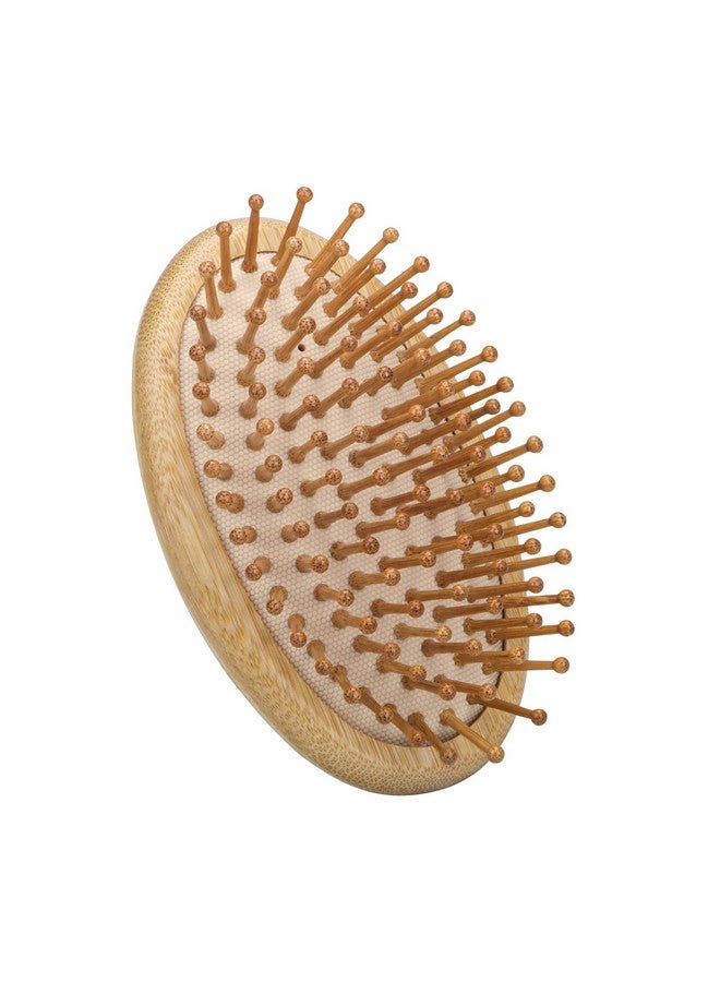 Combetter Natural Bamboo Hair Brush(No Handle) Combetter Massaging Scalp Detangling Brush For Women Men &Kids Ecofriendly Natural Wooden For All Hair Types - Image 1
