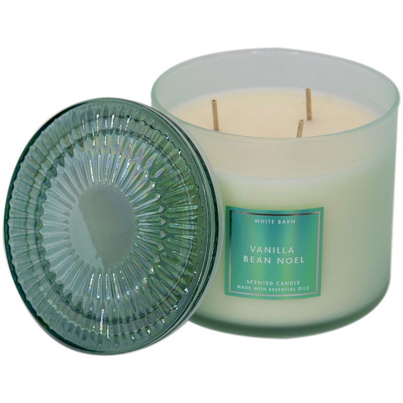 White Barn White Barn Bath and Body Works  3-Wick Candle w/Essential Oils - 14.5 oz - Many Scents! (Vanilla Bean Noel)  - Image 3
