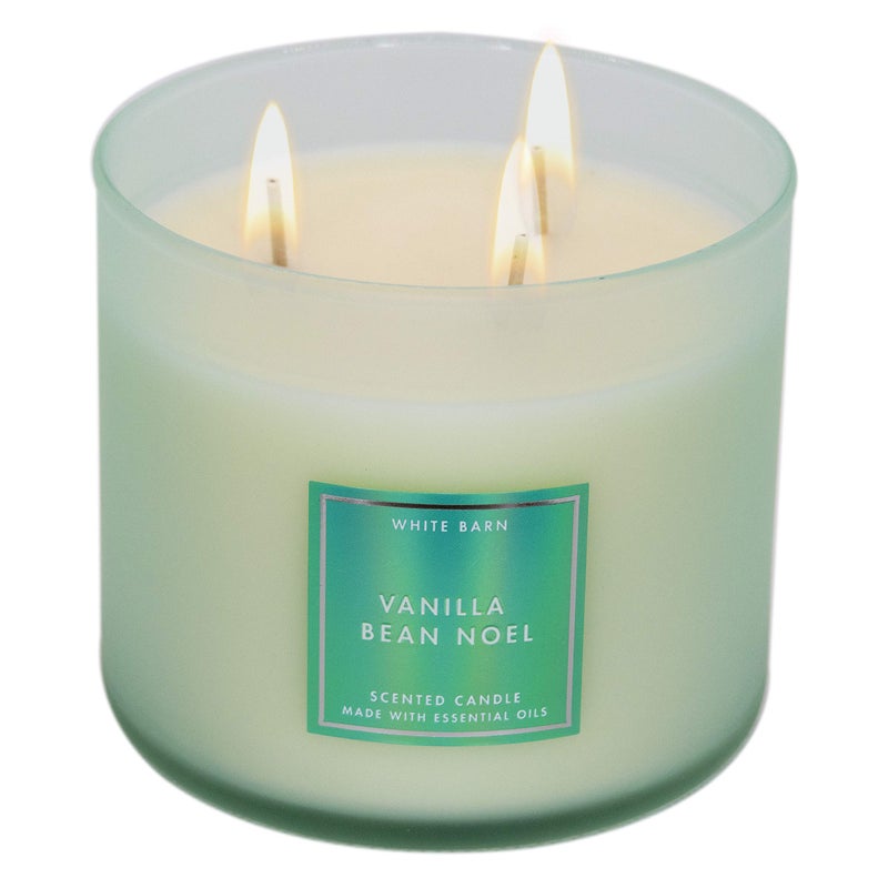 White Barn White Barn Bath and Body Works  3-Wick Candle w/Essential Oils - 14.5 oz - Many Scents! (Vanilla Bean Noel)  - Image 1