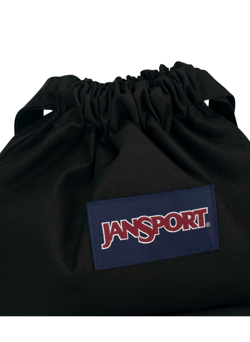 JANSPORT Drawsack Drawstring Bag with Adjustable Shoulder Straps,14L, 0.19kg - Black  - Image 3