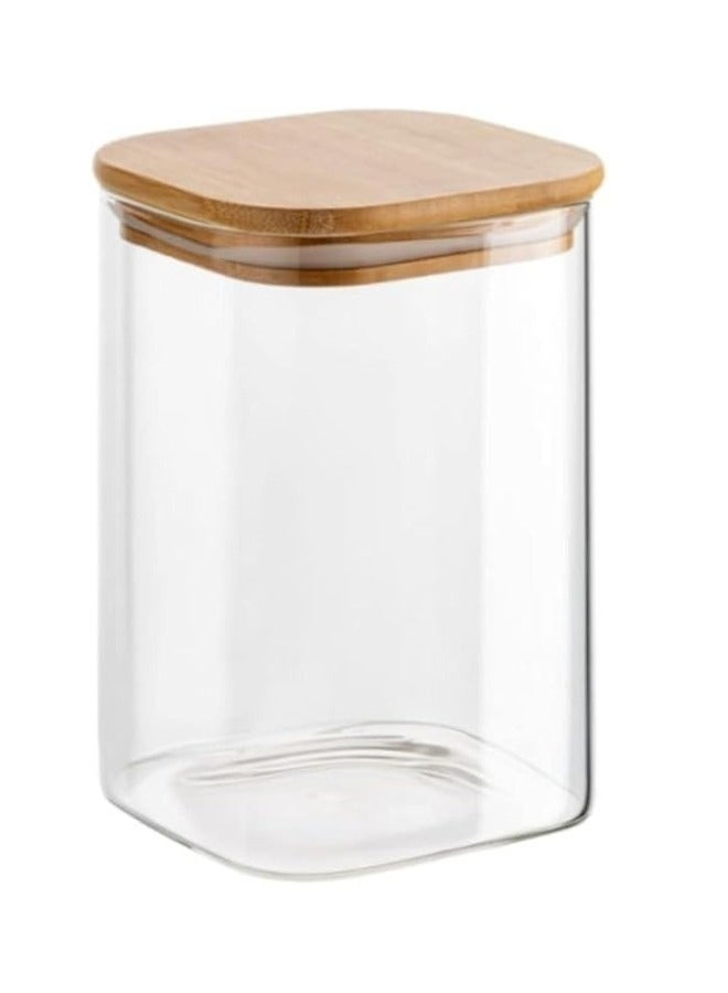 كيتشينو 3 قطع من البرطمانات الزجاجية بأغطية من الخيزران المحكمة الإغلاق - 200 مل - Image 2