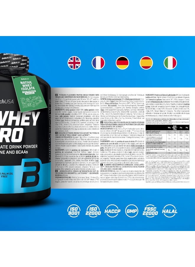 BioTechUSA BioTechUSA Iso Whey Zero | Gluten, Sugar Free | Lactose Reduced | Premium Whey Protein Isolate, 2.27 kg, Pistachio  - Image 5