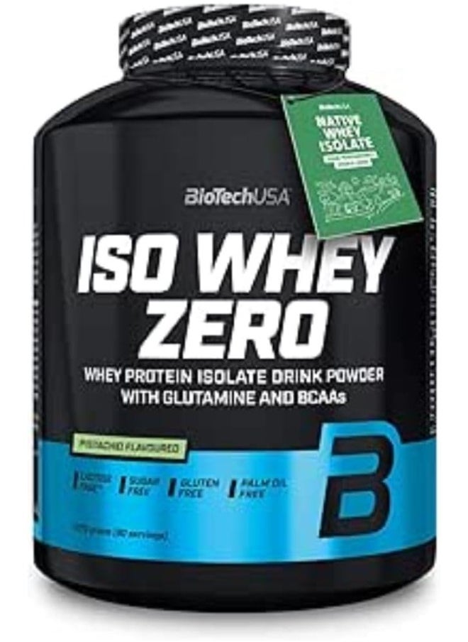 BioTechUSA BioTechUSA Iso Whey Zero | Gluten, Sugar Free | Lactose Reduced | Premium Whey Protein Isolate, 2.27 kg, Pistachio  - Image 4